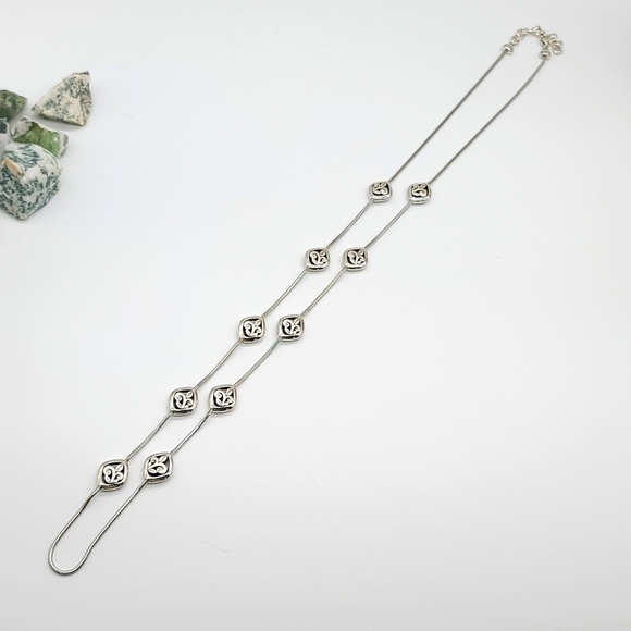 Brighton "EVE'S MAGIC" XL Layering Necklace w/ Abstract Diamond Stations - Picture 8 of 15